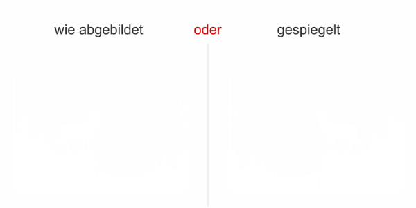 Preview: Wohnmobilsticker Bergpanorama mit Hirsch