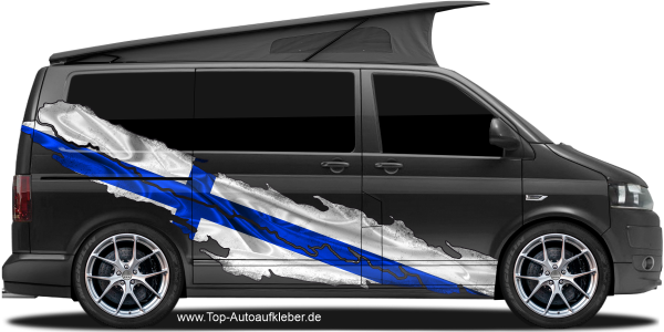 Preview: Wohnmobilsticker Flagge von Finnland | Set für beide Fahrzeugseiten Preview: Wohnmobilsticker Flagge von Finnland | Set für beide Fahrzeugseiten