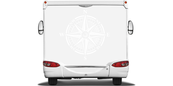Preview: Wohnmobil Sticker Kompass