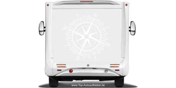 Preview: Windrosendekor für Wohnwagen Preview: Windrosendekor für Wohnwagen