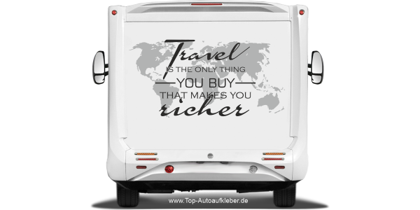 Preview: Wohnwagenaufkleber Spruch Travel Preview: Wohnwagenaufkleber Spruch Travel