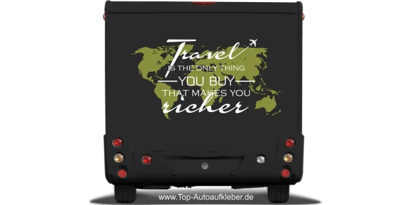 Wohnwagenaufkleber Spruch Travel