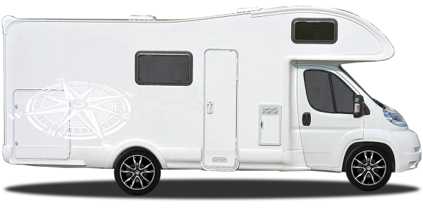 Preview: Wohnmobilaufkleber Windrose