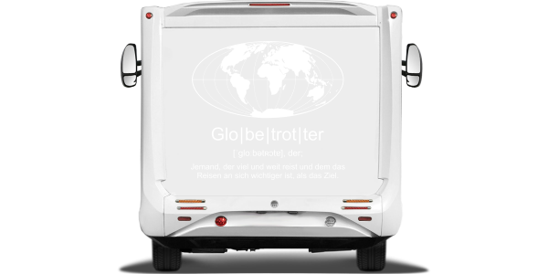 Wohnwagen Aufkleber Globetrotter