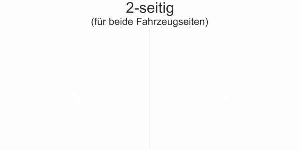 Preview: Wohnwagendekor Life is an adventure | Set für beide Fahrzeugseiten