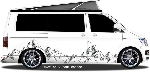 Preview: WoMo Aufkleber Bergformation | Set für beide Fahrzeugseiten Preview: WoMo Aufkleber Bergformation | Set für beide Fahrzeugseiten