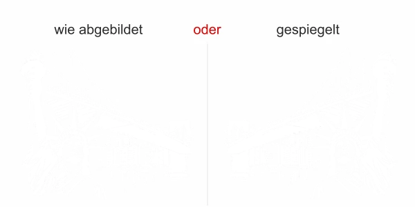 Wohnmobilaufkleber Brooklyn Bridge - Ansicht Ausrichtung und Farbauswahl