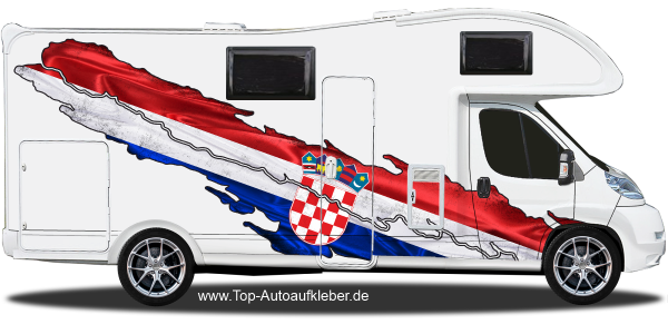 Preview: WOMO Aufkleber Kroatien | Set für beide Fahrzeugseiten Preview: WOMO Aufkleber Kroatien | Set für beide Fahrzeugseiten