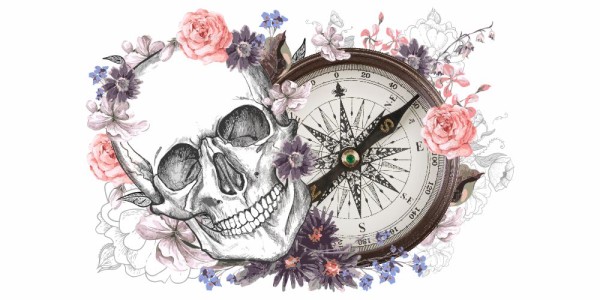 Preview: Wohnmobil Aufkleber Totenkopf und Kompass Preview: Wohnmobil Aufkleber Totenkopf und Kompass