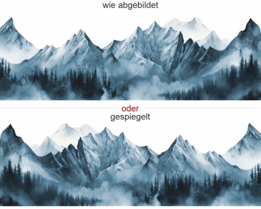 Preview: WoMo Aufkleber Verschneites Gebirge Preview: WoMo Aufkleber Verschneites Gebirge