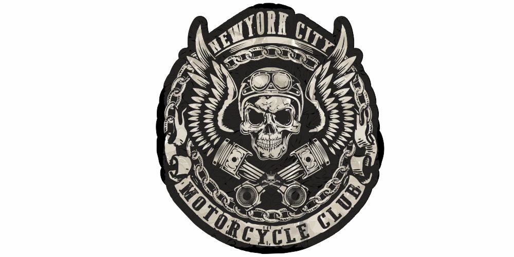 Autoaufkleber Motorrad Club Logo