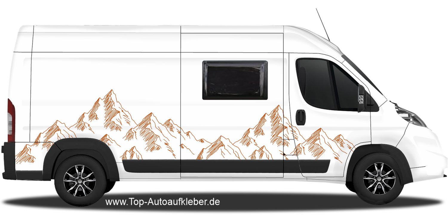 Kaufe Schwarzer Wohnmobil-Aufkleber, Camper-Auto, DIY-Aufkleber, grafisches  Wohnmobil