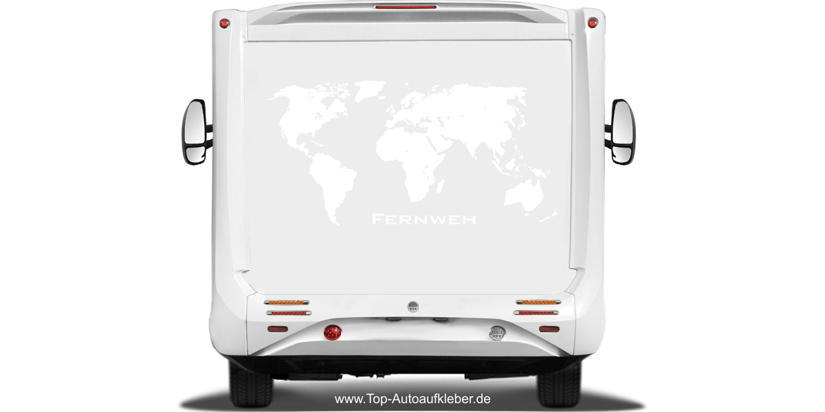 Wohnmobil Sticker Weltkarte