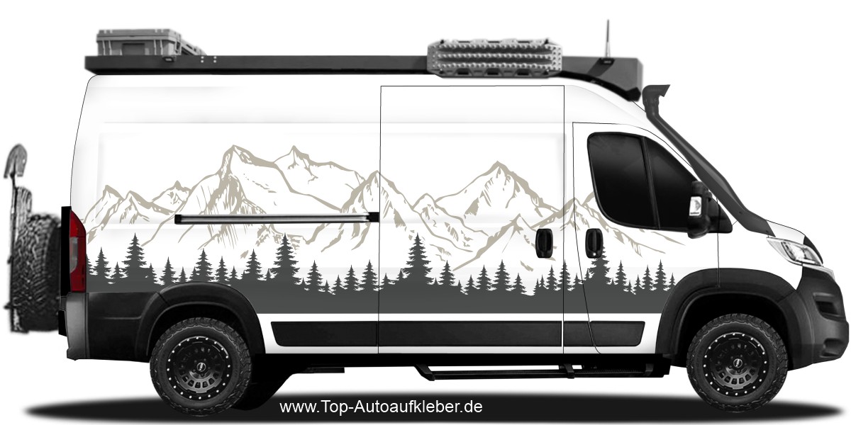 Personalisierte Auto Aufkleber WOHNMOBIL STREIFEN-Camper Van Horsebox RV Aufkleber  Caravan Aufkleber Grafik Auto Zubehör Kleber