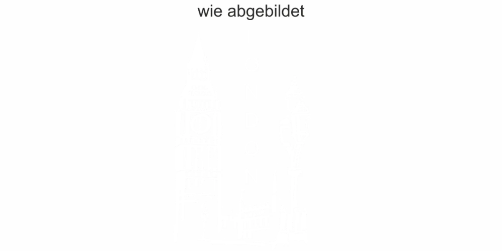 Wohnmobilaufkleber Big Ben LondonWohnmobilaufkleber Big Ben London - Ansicht Ausrichtung und Farbauswahl