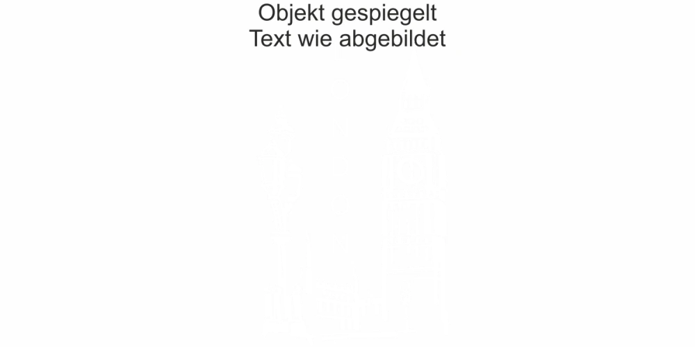 Wohnmobilaufkleber Big Ben London - Ansicht Ausrichtung und Farbauswahl