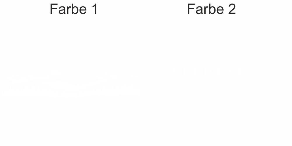Wohnmobilaufkleber Feldberg - Ansicht Farbauswahl