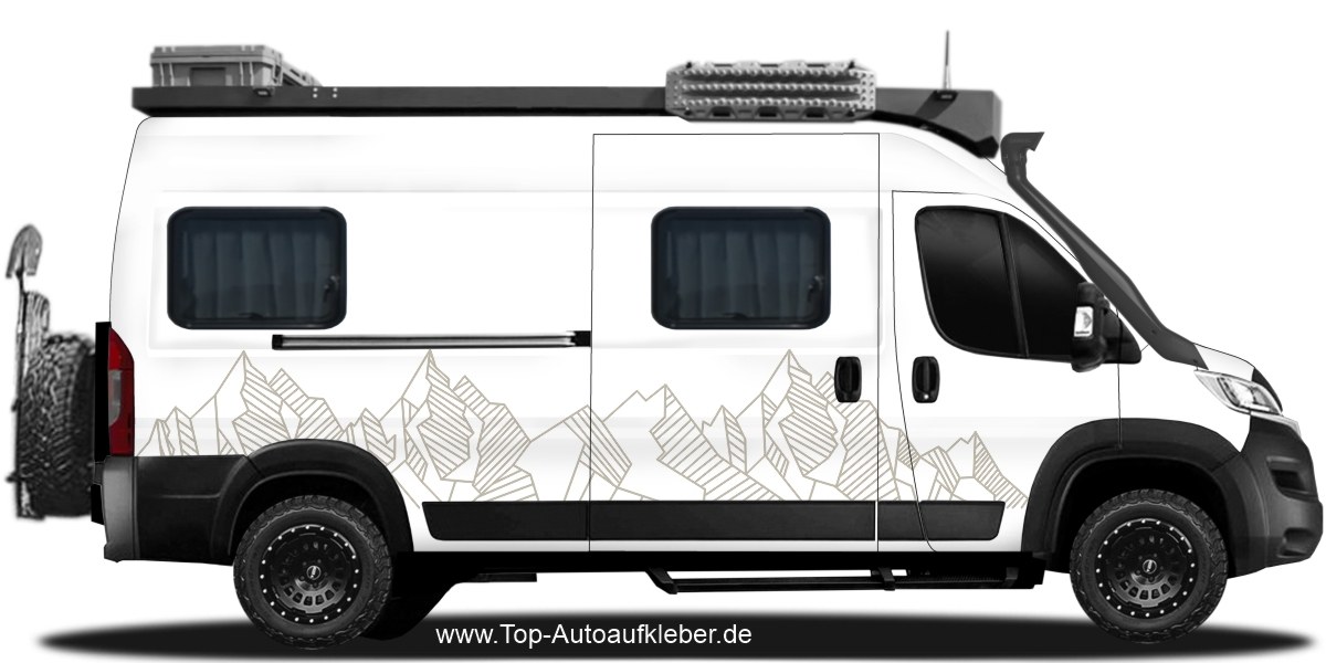 Aufkleber für Bulli, Bus, Transporter mit Wald
