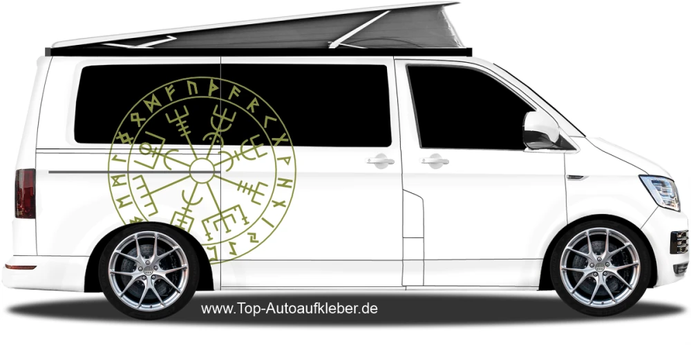 Autoaufkleber Runenkreis des Nordens | Set für beide Fahrzeugseiten