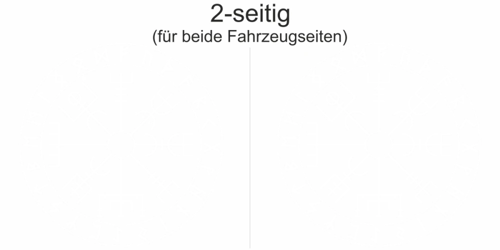 Autoaufkleber Runenkreis des Nordens | Set für beide Fahrzeugseiten