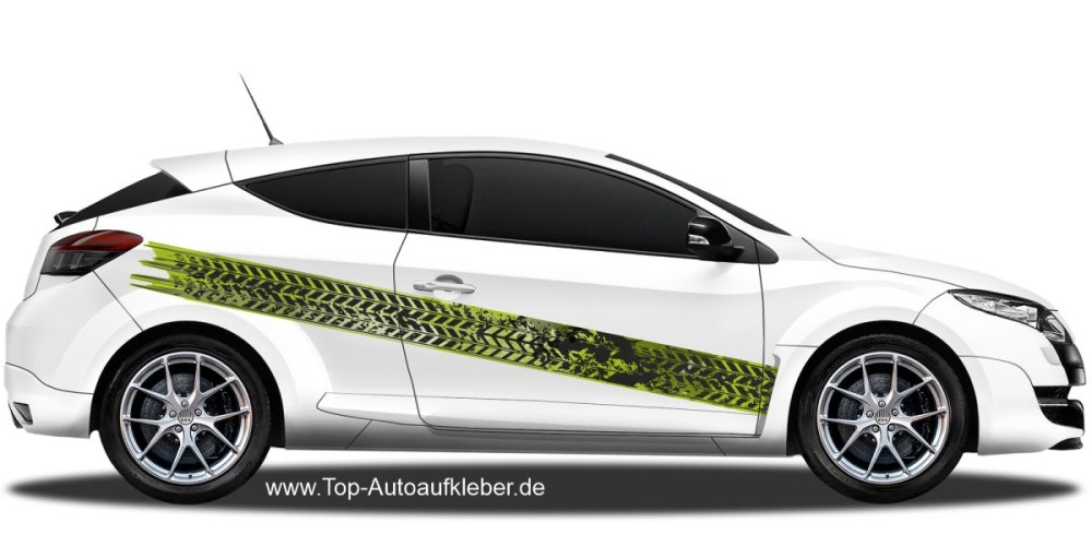 Auto Aufkleber Reifenabdruck