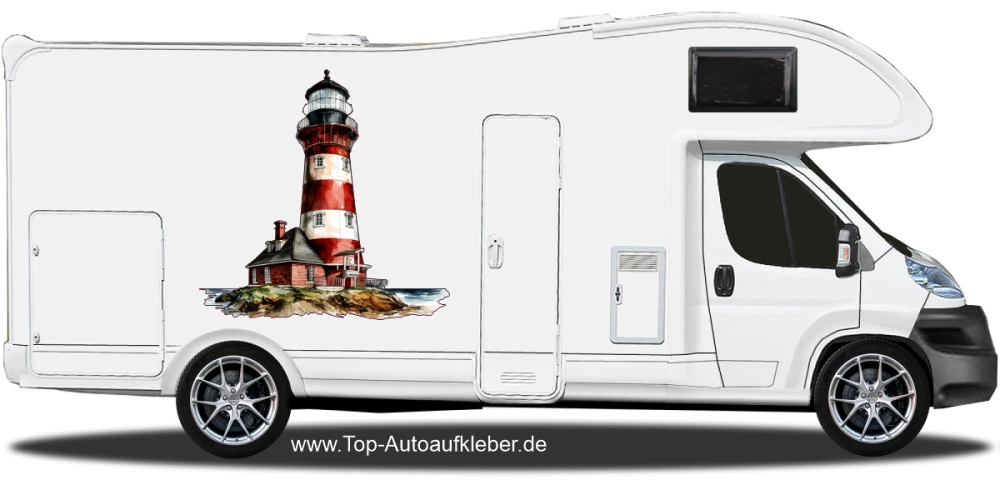 Autoaufkleber Leuchtturm | Set für beide Fahrzeugseiten