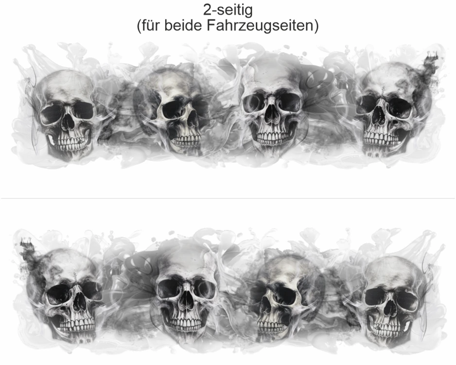 Aladine Textiltransfer-Aufkleber 'Totenkopf Groß' – Für DIY-Kleidung & Textilien