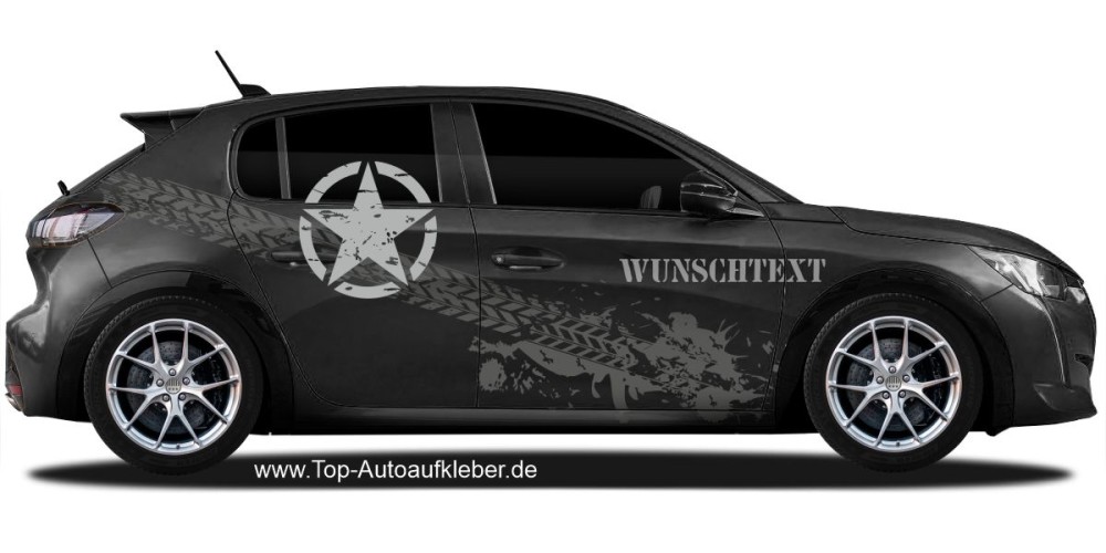 Aufkleber Army Stern USA