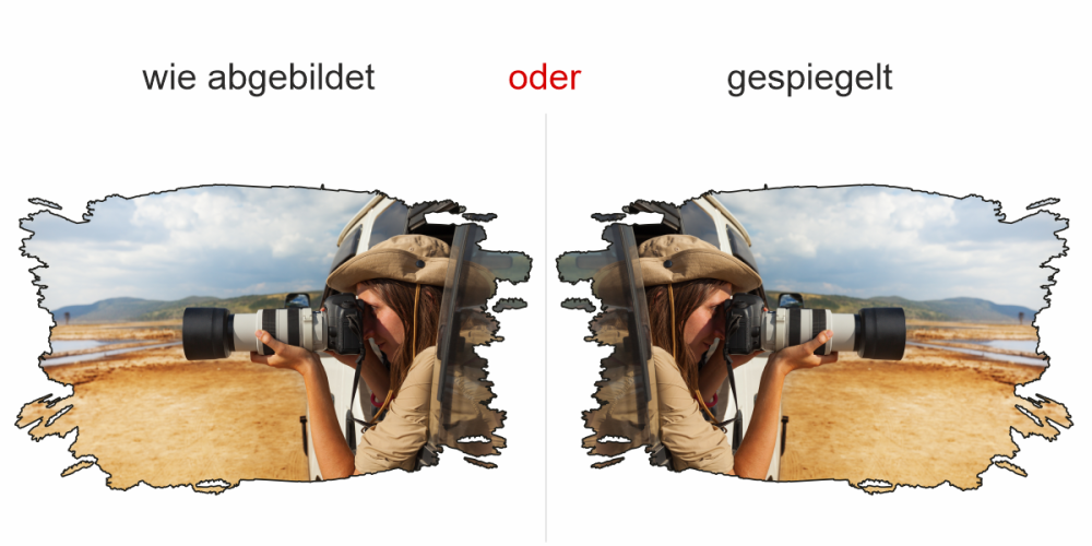 Aufkleber Eigenes Foto Fleck - Ansicht Ausrichtung