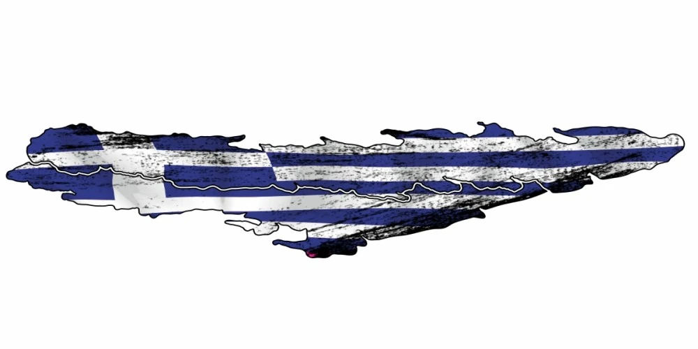 Aufkleber Fahne Griechenland