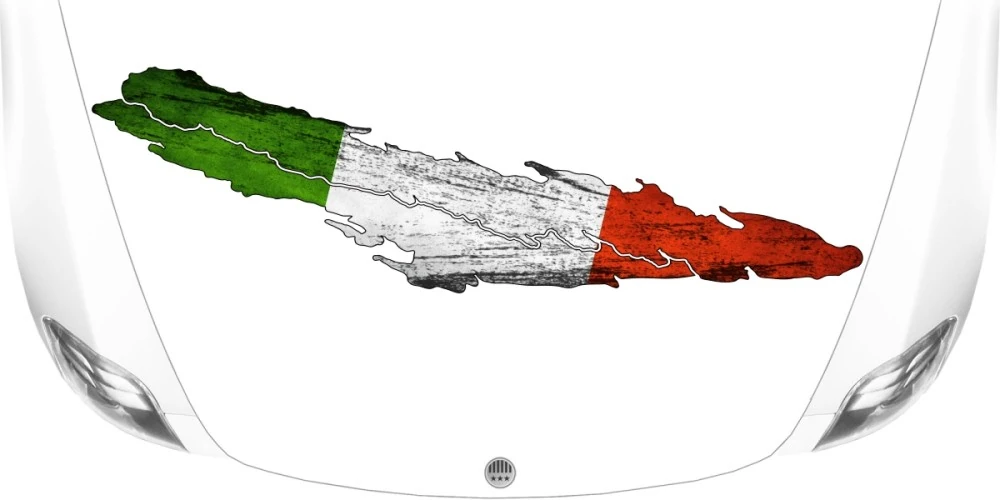 Aufkleber Fahne Italien