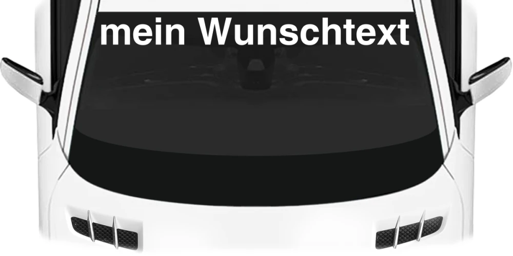Heckscheibenaufkleber Wunschtext | 26