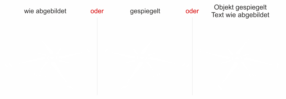 Heckscheibensticker Windrose