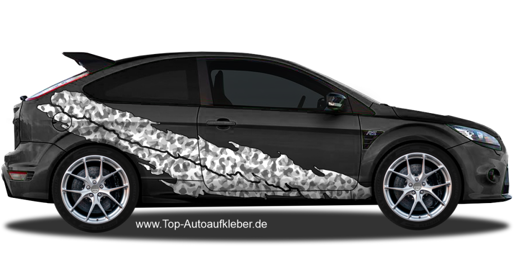 Auto Klebefolie Camouflage Design | Set für beide Fahrzeugseiten