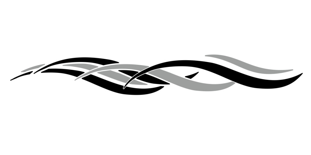 Seitenaufkleber Tribal | Set für beide Fahrzeugseiten