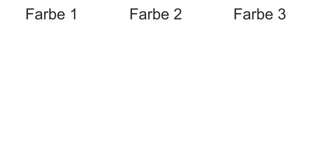 Autoaufkleber Blumenornament - Ansicht Farbauswahl