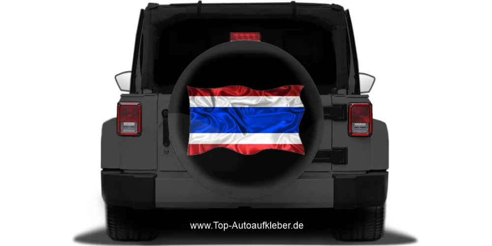 Autoaufkleber Fahne von Thailand auf Reserveradabdeckung