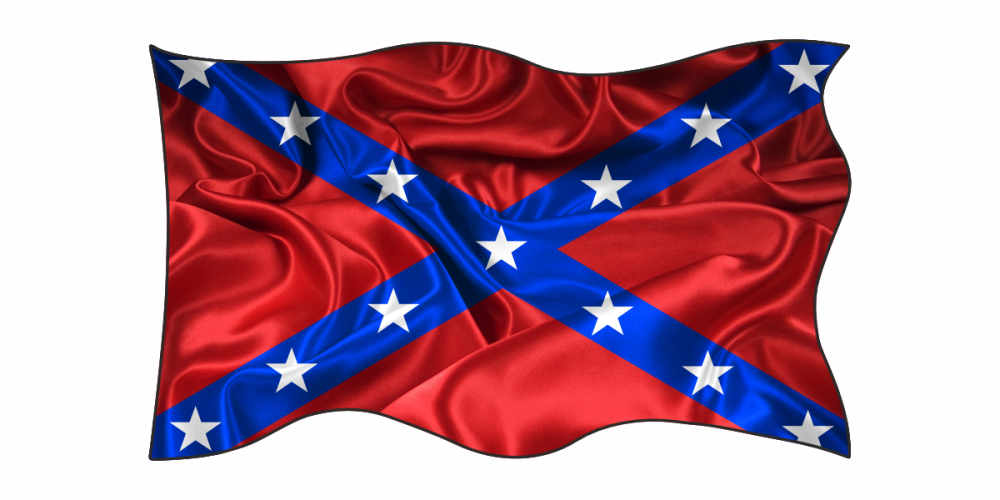 Autoaufkleber Flagge der Konföderation