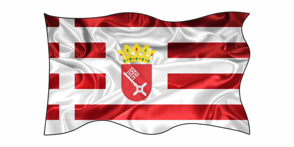 Autoaufkleber Flagge von Bremen