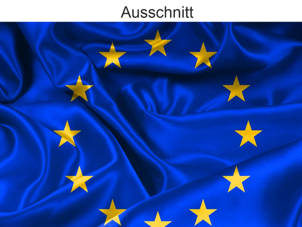 Autoaufkleber Flagge von Europa - Ansicht Ausschnitt