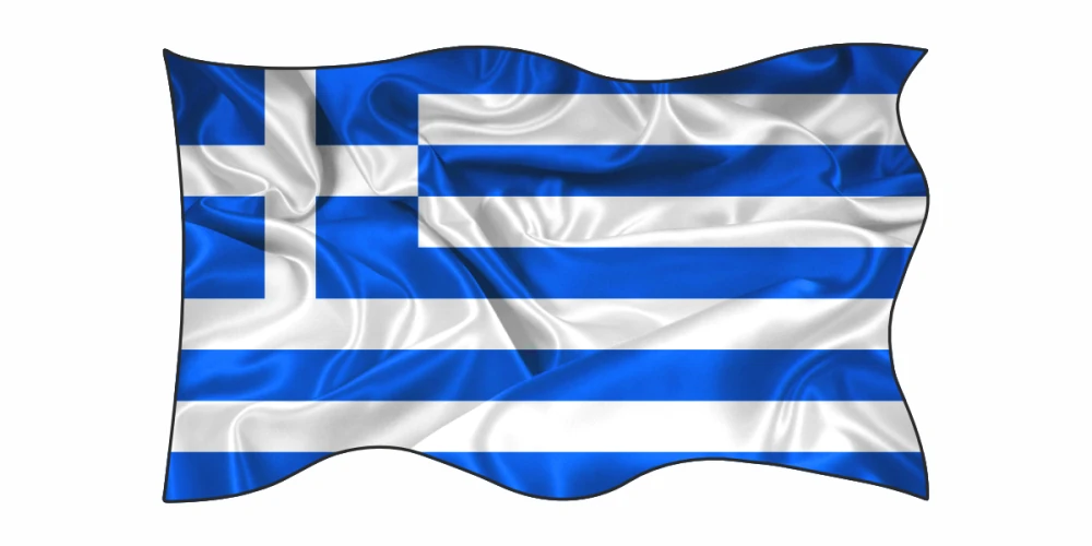 Autoaufkleber Flagge von Griechenland