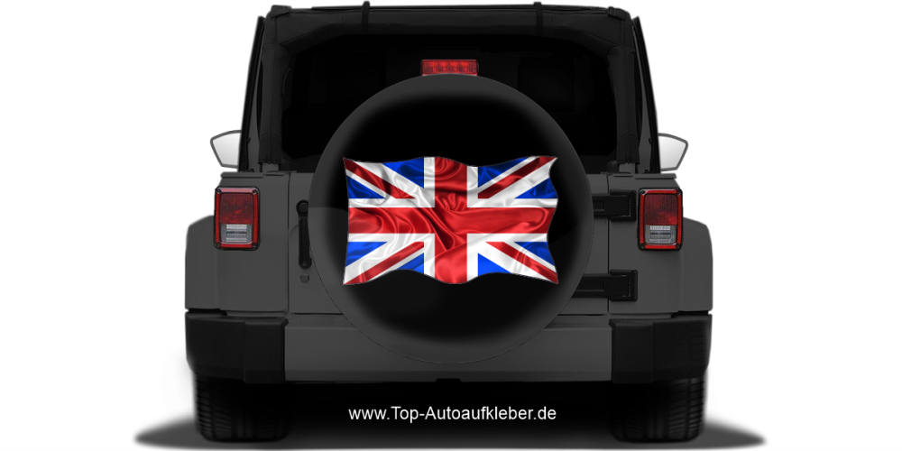 Autoaufkleber Flagge von Großbritannien auf Reserveradabdeckung