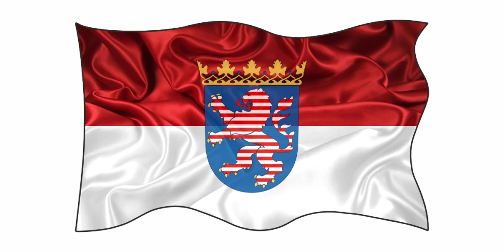 Autoaufkleber Flagge von Hessen