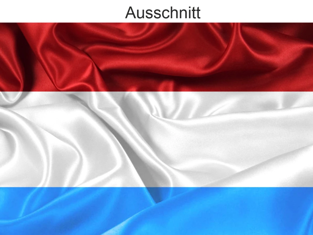 Autoaufkleber Flagge von Luxemburg - Ansicht Ausschnitt