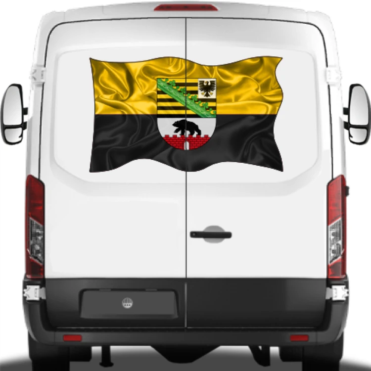 Autoaufkleber Flagge von Sachsen-Anhalt