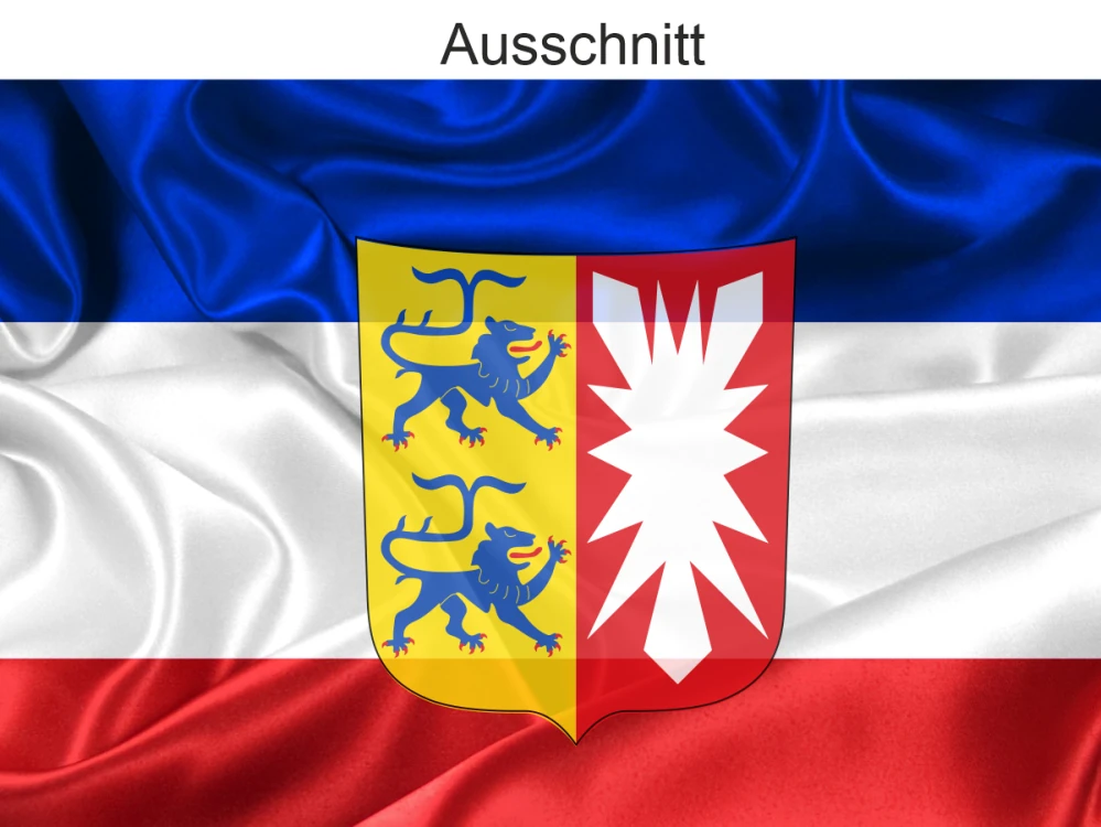 Autoaufkleber Flagge von Schleswig-Holstein - Ansicht Ausschnitt
