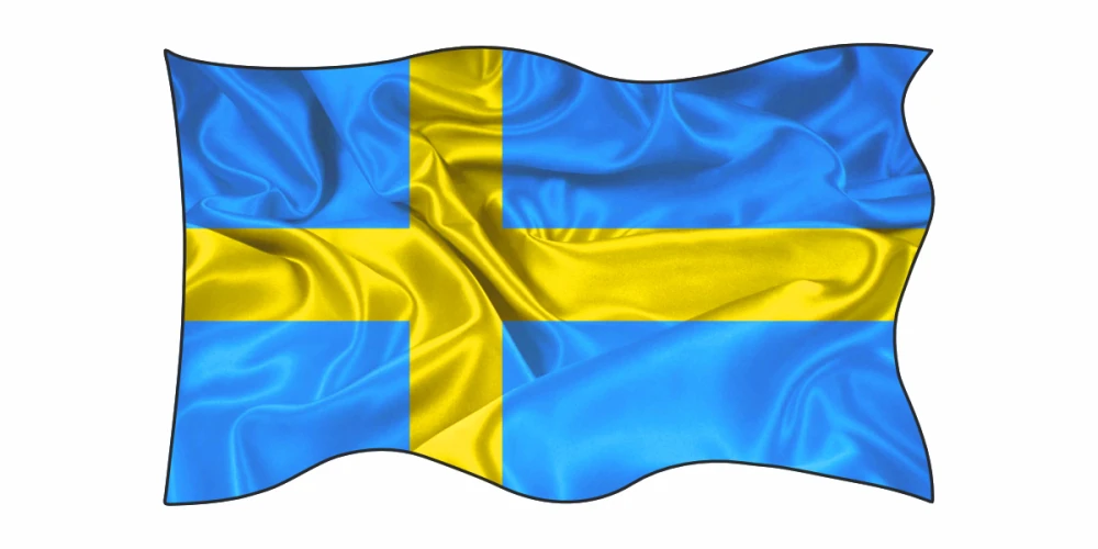 Autoaufkleber Flagge von Schweden