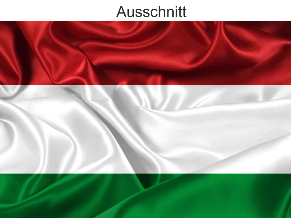 Autoaufkleber Flagge von Ungarn - Ansicht Ausschnitt