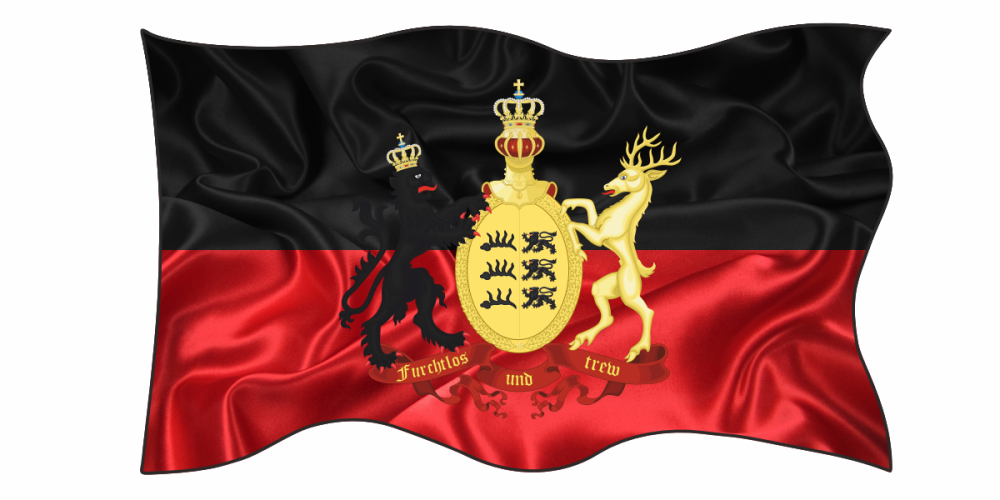 Die Flagge Württembergs