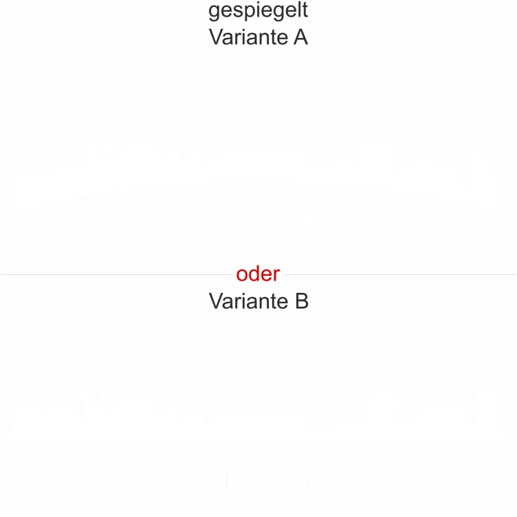 Silhouette von Bremen als Autosticker für die Heckscheibe - Ansicht Ausrichtung mit Farbauswahl und Variante Silhouette von Bremen als Autosticker für die Heckscheibe - Ansicht Ausrichtung mit Farbauswahl und Variante